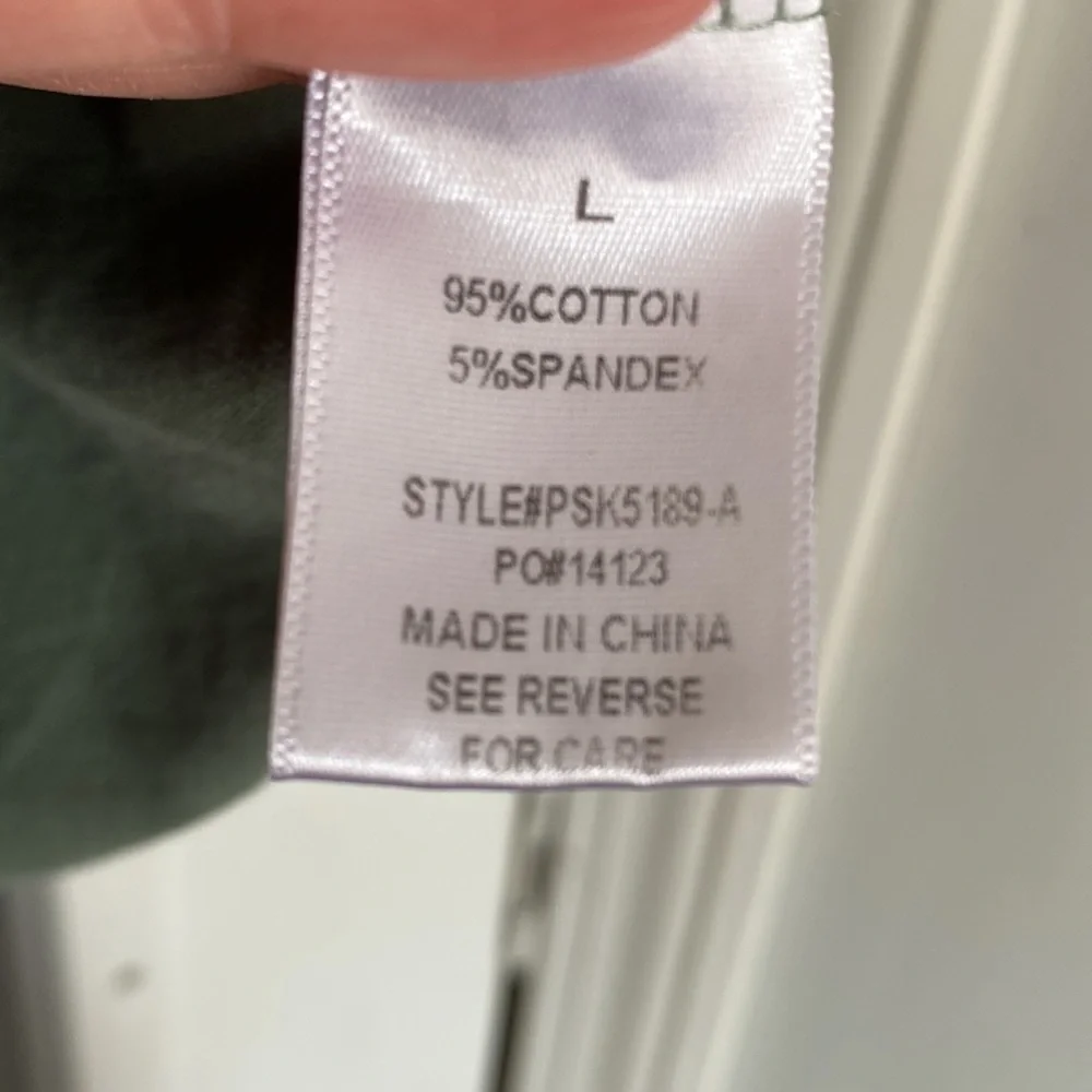 Large Polagram Drawstring sage comfy Skirt - Picture 7 of 7